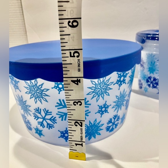 ❄️ Holiday Storage Bundle- Blue Snowflake Design NWT - Picture 3 of 11
